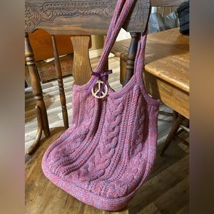 American eagle knitted shoulder bag